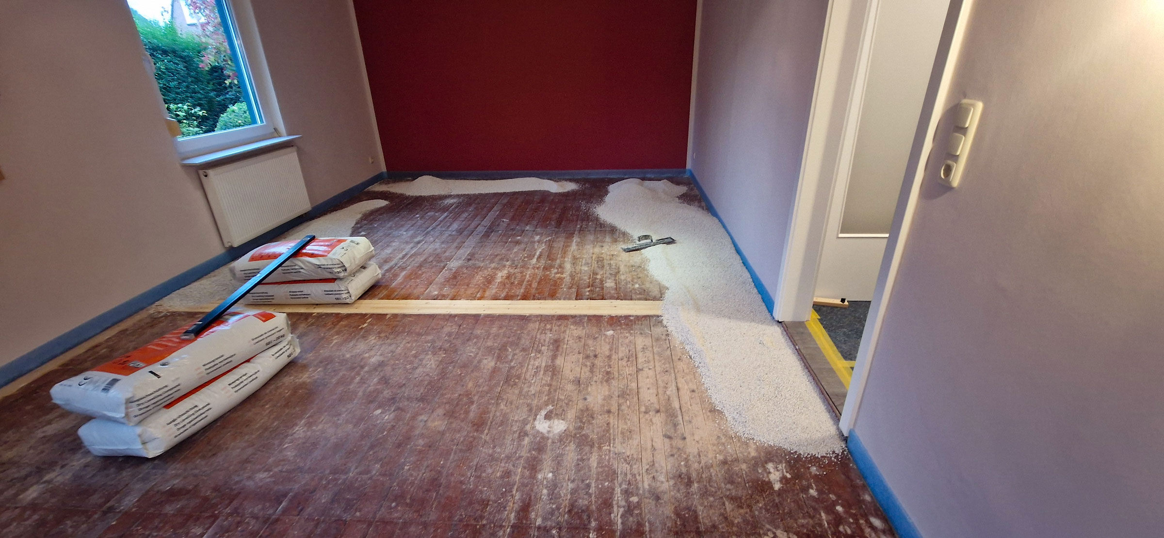 Bodenbelag mit fachgerechtem Unterbau Vorher RBDH Design